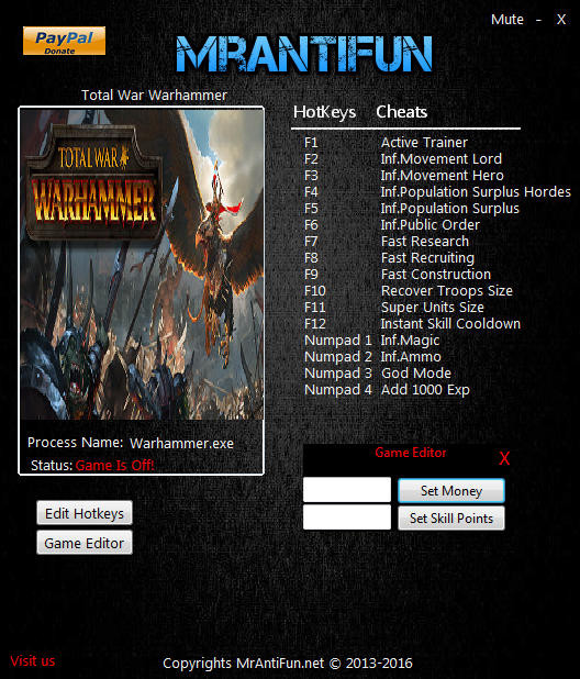 Трейнер +17 для версии 1.0 Build 9738 от MrAntiFun