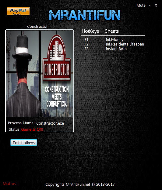 Трейнер +3 для версии от 06.02.2017 от MrAntiFun