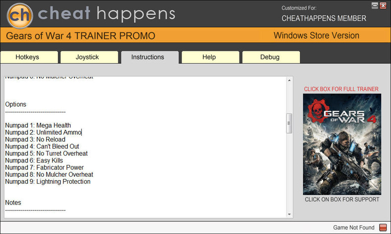 Трейнер +9 для версии 10.4.0.2 из WINDOWS STORE от CheatHappens.com