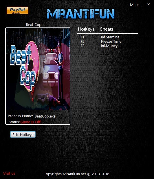 Трейнер +3 для версии 1.0.602 от MrAntiFun