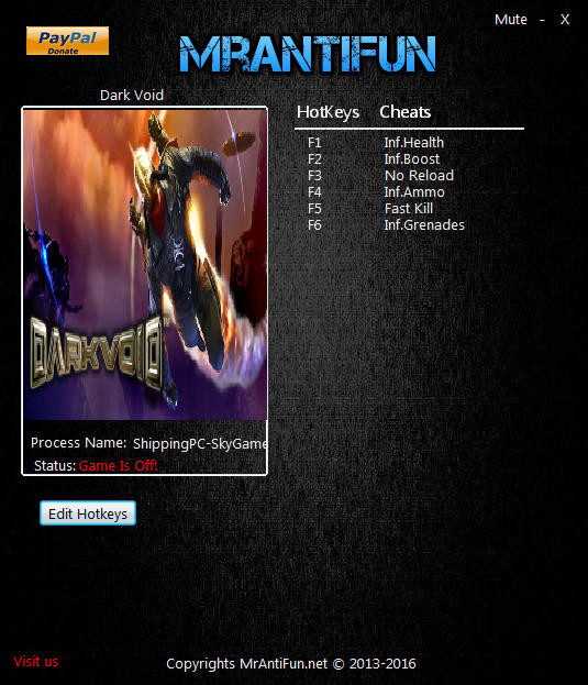 Трейнер +6 для версии с установленным апдейтом от 24.01.2017 от MrAntiFun