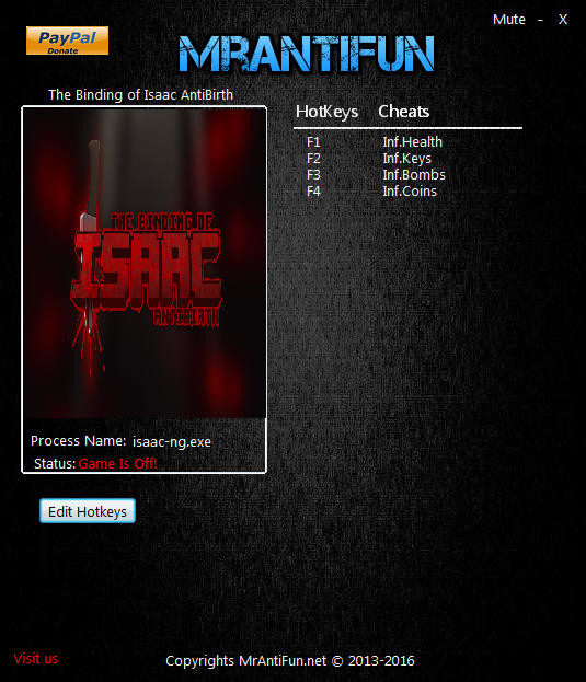 Трейнер +4 для версии 12.27.2016 от MrAntiFun