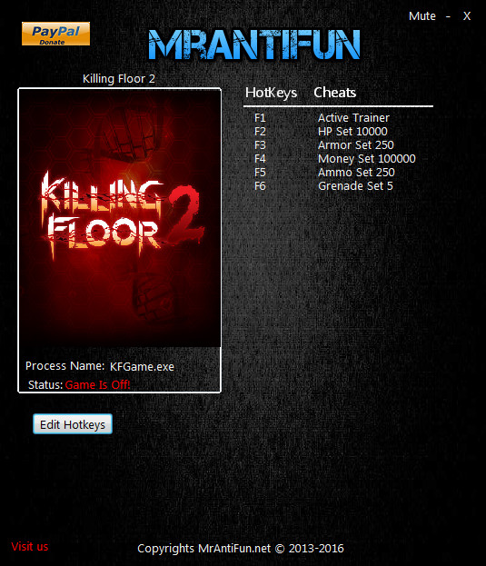 Трейнер +5 для версии 1043 от MrAntiFun