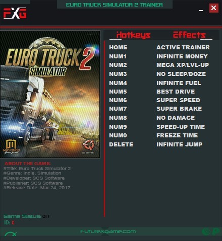 Трейнер +11 для версии 1.28.1.3s 64 Bit от FutureX