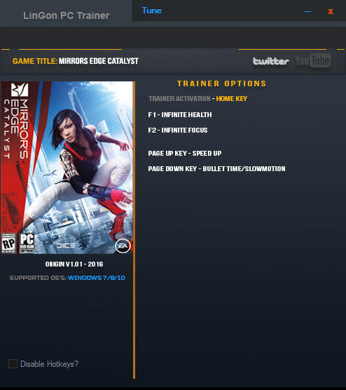 Трейнер +4 для версии 1.01 от LinGon