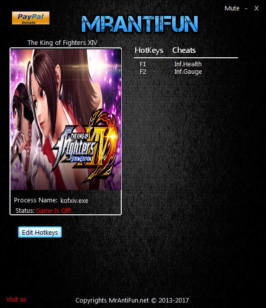 Трейнер +2 для версии 1.00 от MrAntiFun