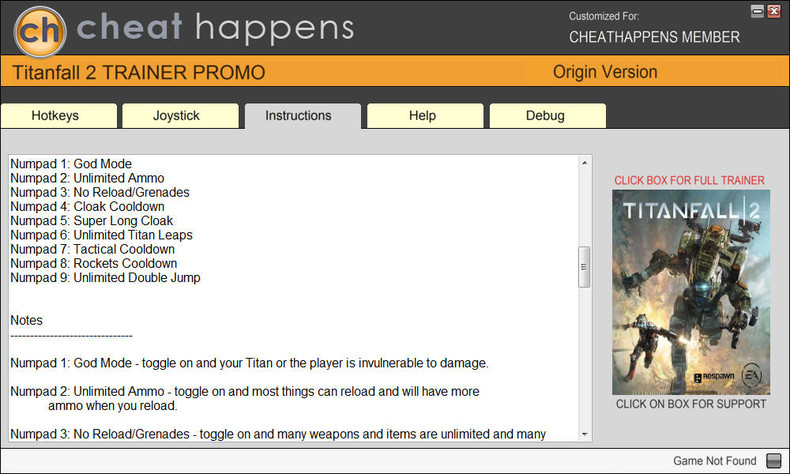 Трейнер +9 для версии 2.0.3.0 от Cheat Happens