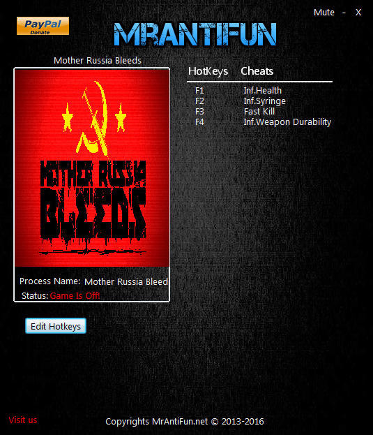 Трейнер +4 для версии 1.00 64 bit от MrAntiFun