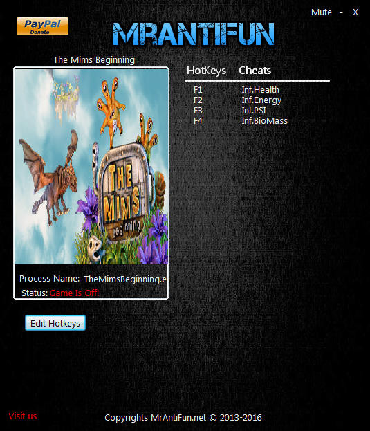 Трейнер +4 для версии 1.0.0.280 от MrAntiFun