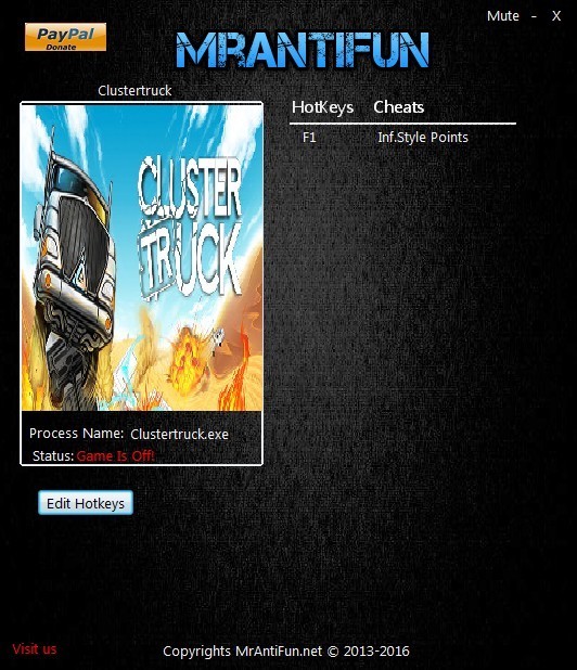 Трейнер +1 для версии 1.00 от MrAntiFun