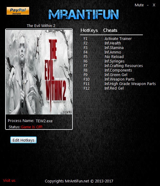 Трейнер +11 для версии 1.01 от MrAntiFun