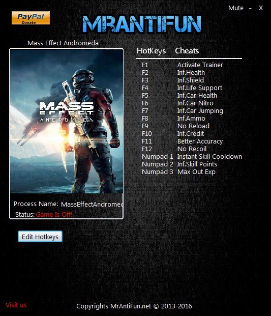 Трейнер +14 для версии 1.05 от MrAntiFun