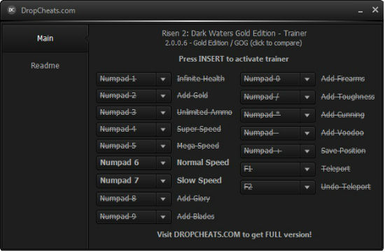 Трейнер +1 для версии 2.0.0.6 от CH