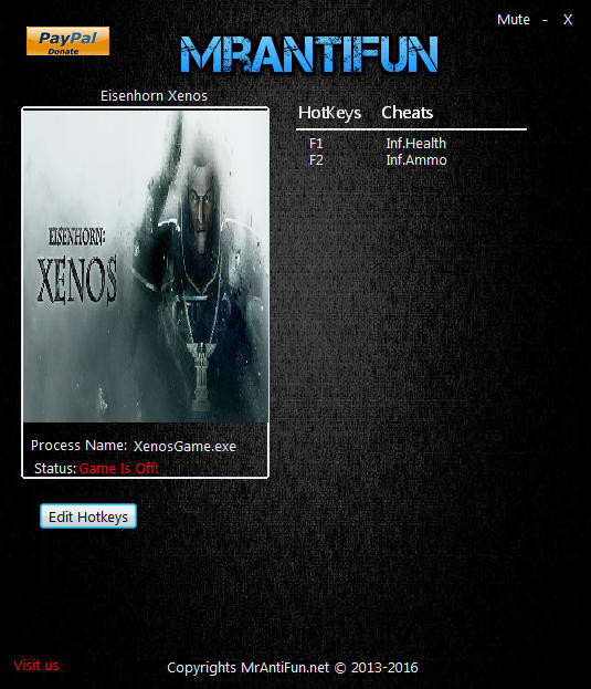 Трейнер +2 для версии 1.0.9668 64bit от MrAntiFun