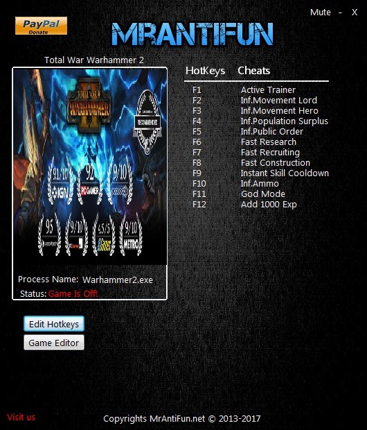 Трейнер +14 для версии 1.0: Build 4426 от MrAntiFun