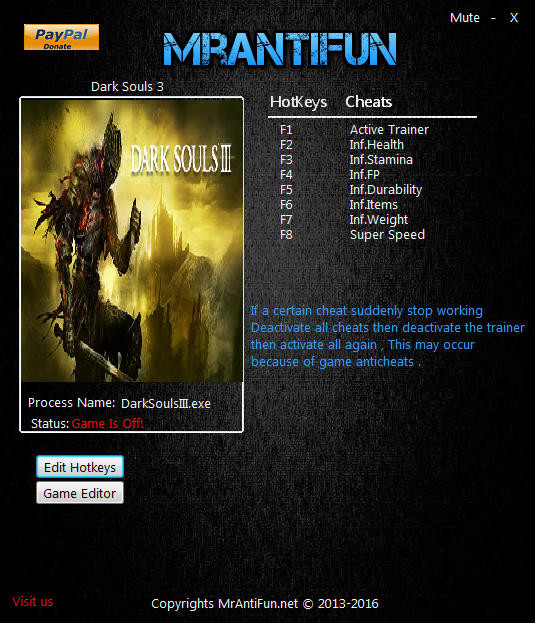 Трейнер +17 для версии 1.05 от MrAntiFun