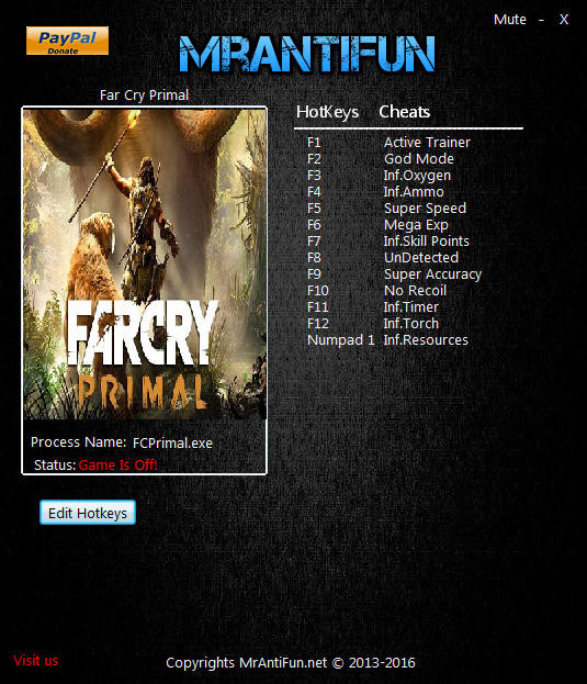 Трейнер +12 для версии 1.3.3 от MrAntiFun