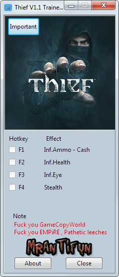 Трейнер +5 для версии 1.1 (x86) от MrAntiFun