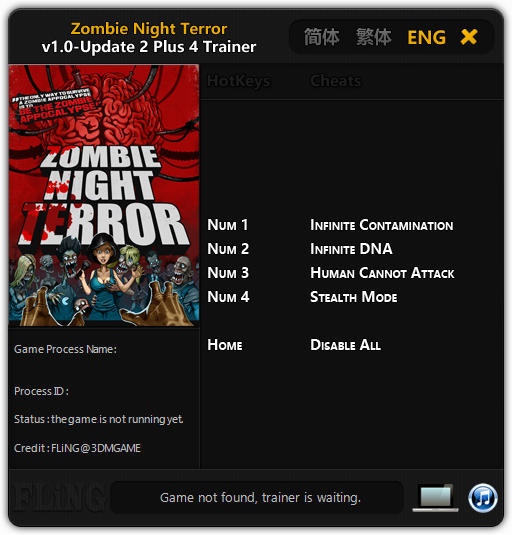 Трейнер +4 для версии 1.0 Update 2 от FLiNG