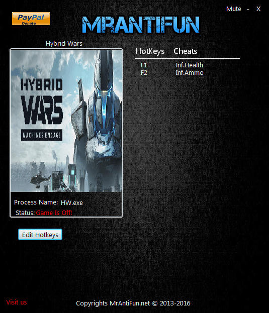 Трейнер +2 для версии 4.52 от MrAntiFun