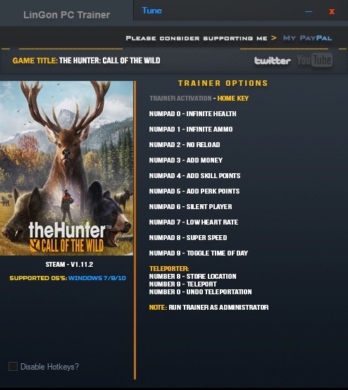 Трейнер +12 для версии 1.11.2 от LinGon