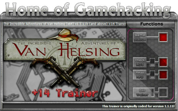 Трейнер +14 для версии 1.0 - v1.1.11B (Steam; x64) от HoG