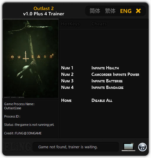 Трейнер +4 для версии 1.0 от FLiNG