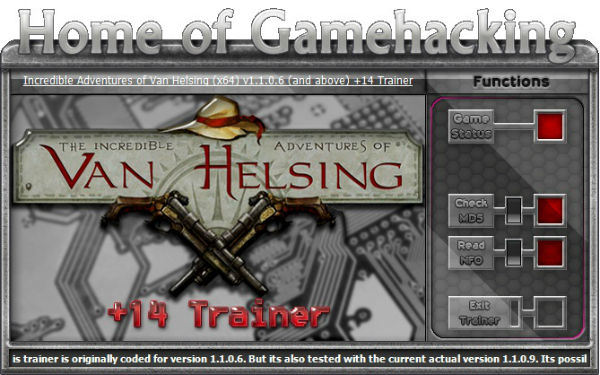 Трейнер +14 для версии 1.1.00B - v1.1.09 (Steam; x64) от HoG
