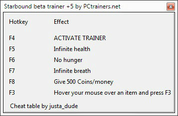 Трейнер +5 для бета-версии от PCtrainers