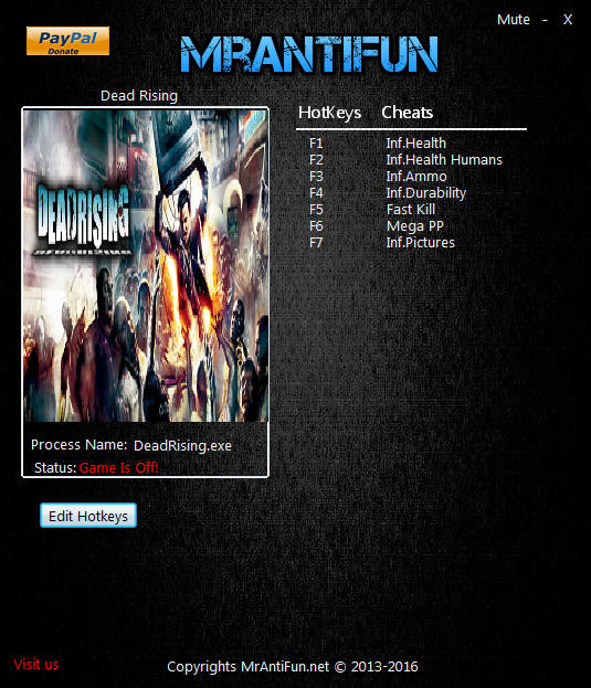 Трейнер +7 для версии 1.00 от MrAntiFun