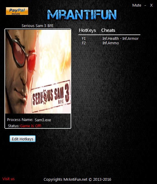 Трейнер +3 для версии 12.29.2016 от MrAntiFun