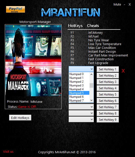 Трейнер +9 для версии 1.5.16749 от MrAntiFun