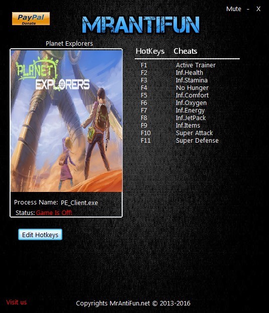 Трейнер +10 для версии 0.4 64 bit от MrAntiFun