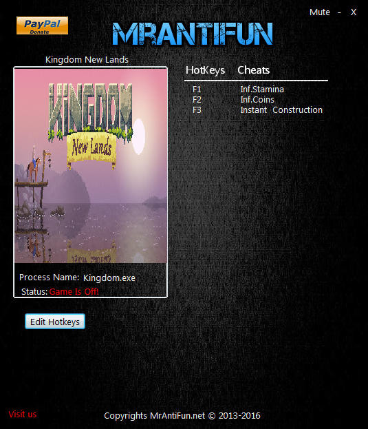 Трейнер +3 для версии 1.0.1 от MrAntiFun