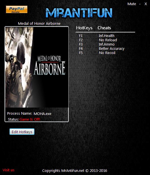 Трейнер +5 для версии 1.3 от MrAntiFun
