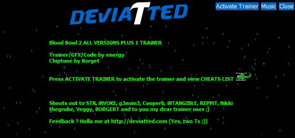 Трейнер +1 для версии 1.0 от dEViATTED