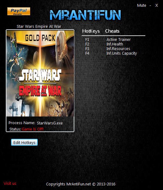 Трейнер +3 для версии 1.120 от MrAntiFun