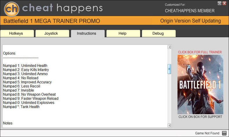 Трейнер +11 для версии 9198 от Cheat Happens