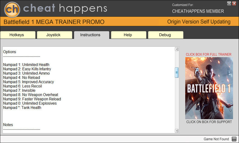 Трейнер +11 для версии 11299 от Cheat Happens