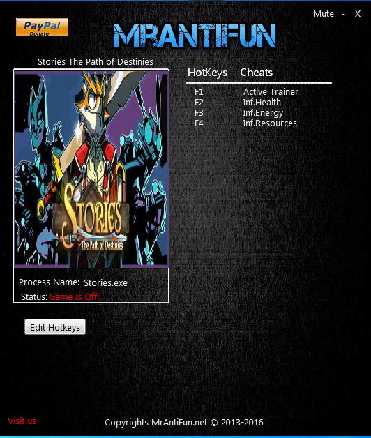 Трейнер +3 для версии 0.0.13825: 64 Bit от MrAntiFun