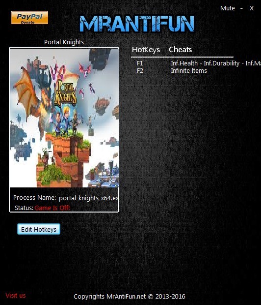 Трейнер +4 для версии 0.6.0 от MrAntiFun