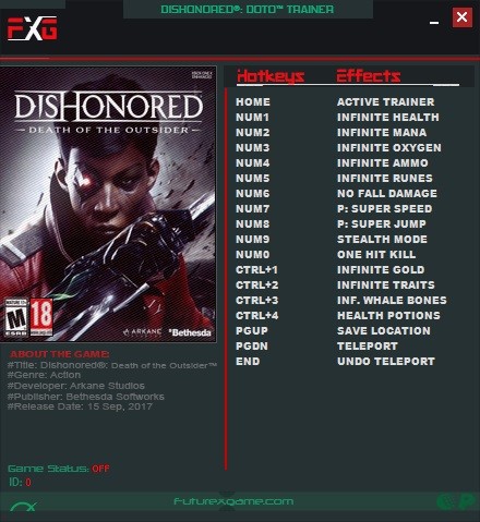 Трейнер +15 для версии 1.144.0.17 от FutureX