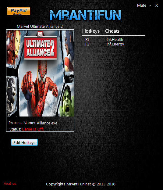Трейнер +2 для версии 1.00 от MrAntiFun