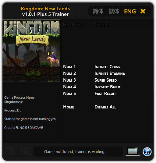 Трейнер +5 для версии 1.0.1 от FLiNG