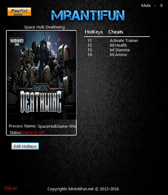 Трейнер +3 для версии 1.70 от MrAntiFun