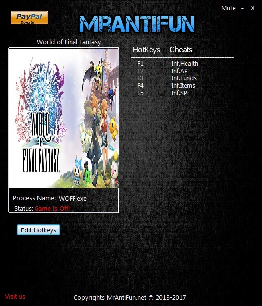 Трейнер +5 для версии 1.00 от MrAntiFun