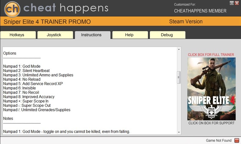 Трейнер +11 для версии 1.5.0 (только DX11) от CheatHappens.com