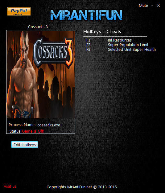 Трейнер +3 для версии 1.0.5.3897 от MrAntiFun