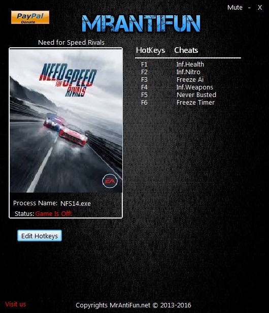Трейнер +6 для версии 1.4: 64 Bit от MrAntiFun