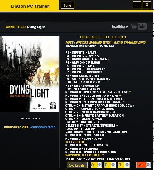 Трейнер +31 для версии 1.6.1 от LINGON 